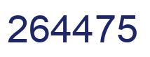 Number 264475 blue image
