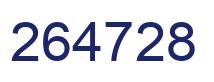 Number 264728 blue image