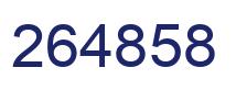 Número 264858 imagen azul