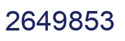Número 2649853 imagen azul