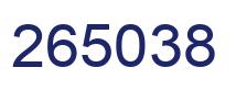 Número 265038 imagen azul