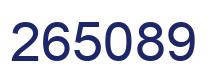 Número 265089 imagen azul