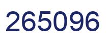 Número 265096 imagen azul