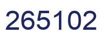 Número 265102 imagen azul