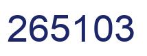 Número 265103 imagen azul