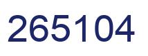 Número 265104 imagen azul