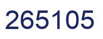 Número 265105 imagen azul