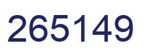 Número 265149 imagen azul