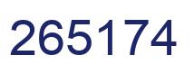Número 265174 imagen azul