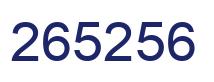Número 265256 imagen azul