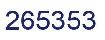 Número 265353 imagen azul