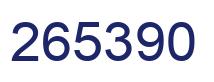 Número 265390 imagen azul