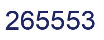 Número 265553 imagen azul