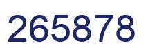 Number 265878 blue image