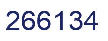 Number 266134 blue image