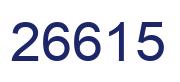 Number 26615 blue image
