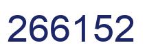 Number 266152 blue image