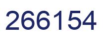 Number 266154 blue image