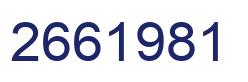 Number 2661981 blue image