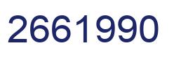 Number 2661990 blue image