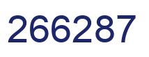 Número 266287 imagen azul