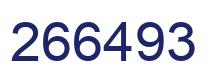 Number 266493 blue image
