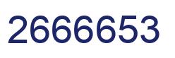 Number 2666653 blue image