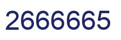 Número 2666665 imagen azul