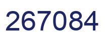 Number 267084 blue image