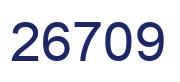 Number 26709 blue image
