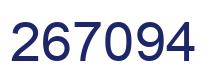 Number 267094 blue image