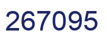 Number 267095 blue image