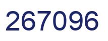 Number 267096 blue image