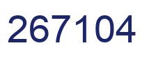 Number 267104 blue image