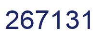 Number 267131 blue image