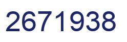 Número 2671938 imagen azul