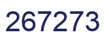 Number 267273 blue image
