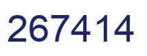Number 267414 blue image