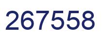 Número 267558 imagen azul