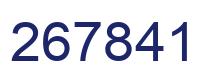 Number 267841 blue image