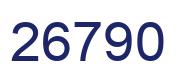 Número 26790 imagen azul