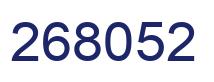 Número 268052 imagen azul
