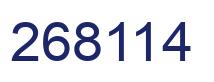 Número 268114 imagen azul