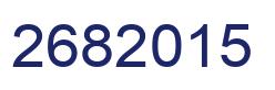 Number 2682015 blue image