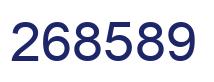 Número 268589 imagen azul