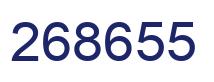 Número 268655 imagen azul