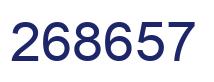 Número 268657 imagen azul
