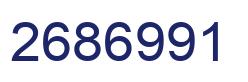 Number 2686991 blue image