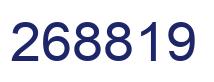 Número 268819 imagen azul
