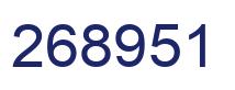Número 268951 imagen azul